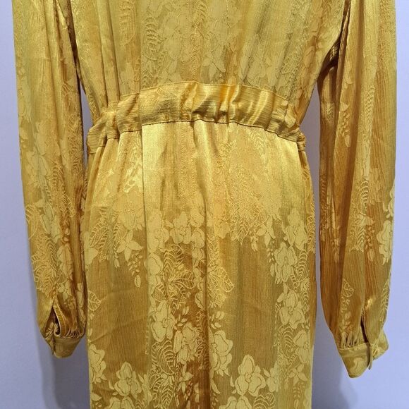 Tularosa Brooke Elegant Floral Boho Lightweight Jacket In Golden Yellow Small - Picture 12 of 17